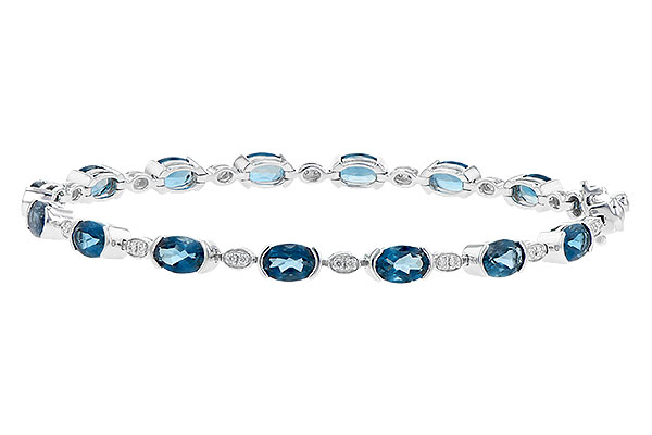 G199-33632: BRACELET 7.20 LONDON BLUE TOPAZ 7.36 TGW