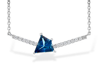 G199-34468: NECK .87 LONDON BLUE TOPAZ .95 TGW