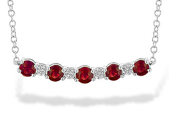 G199-36277: NECK .58 TW RUBY .70 TGW