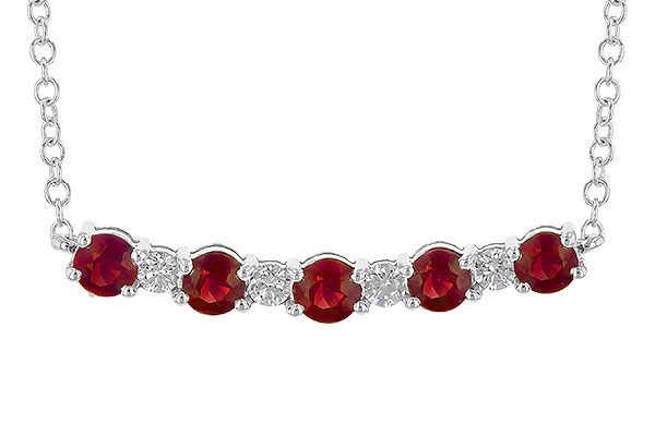 G199-36277: NECK .58 TW RUBY .70 TGW