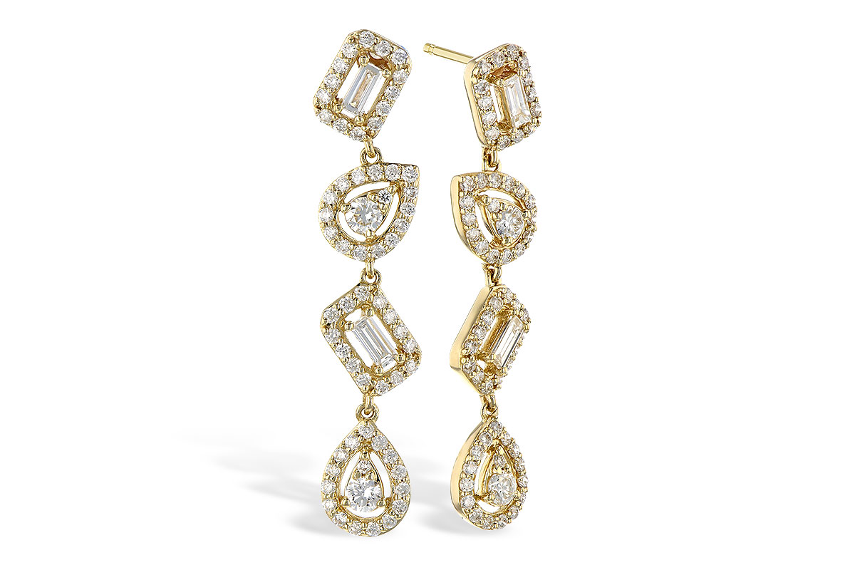 G282-04477: EARR .12 TW BAGUETTES .70 TW