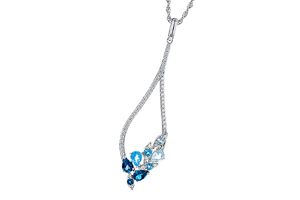 G282-04495: NECK .82 BLUE TOPAZ 1.05 TGW