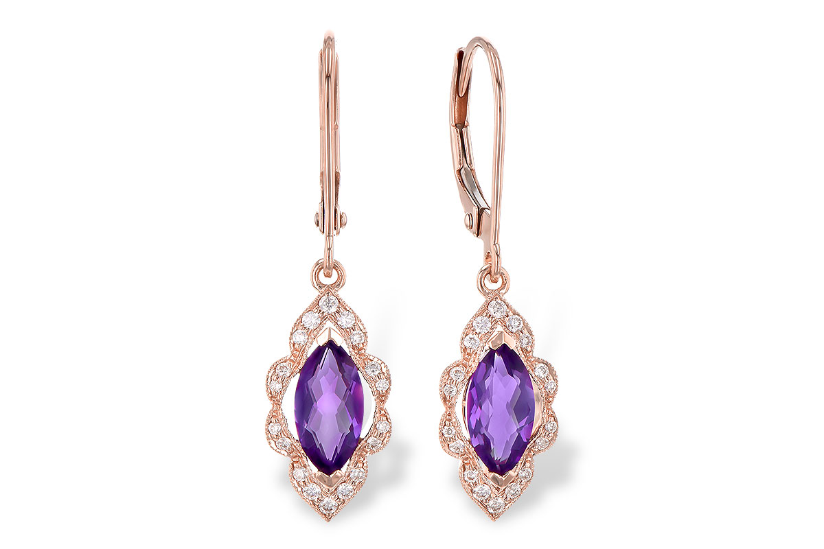 G282-09004: EARR .92 TW AMETHYST 1.07 TGW