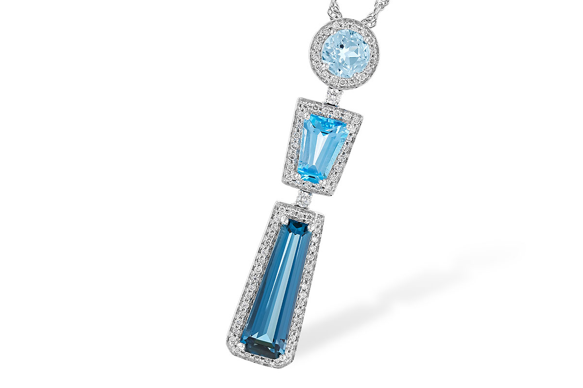 G282-93568: NECK 3.26 TW BLUE TOPAZ 3.50 TGW