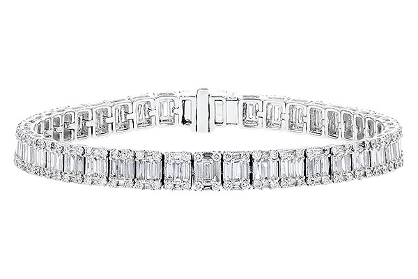 G282-93604: BRACELET 2.72 TW BAGUETTES 4.10 TW