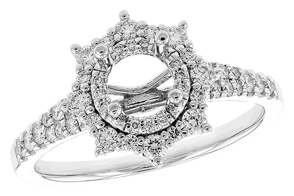 G282-95386: LDS SEMI DIA RG .40 TW (FOR .50 CT)