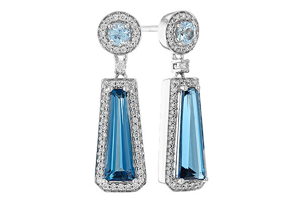 G282-95423: EARR 2.28 TW BLUE TOPAZ 2.54 TGW