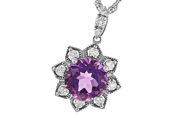 G282-96359: NECK 1.70 AMETHYST 1.87 TGW (8MM RD)