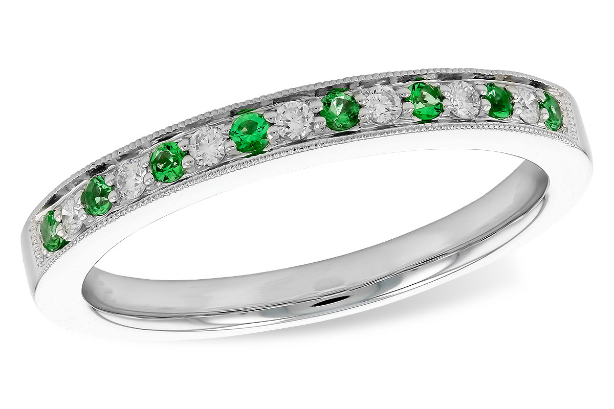 G282-99995: LDS WED RG .07 EMERALD .16 TGW