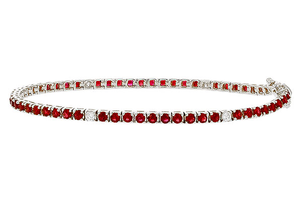 G283-83632: BRACELET 3.04 RUBY 3.29 TGW (7")