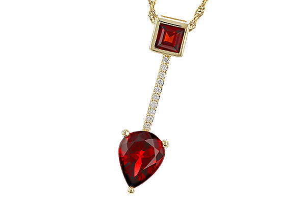 G283-84468: NECKLACE 2.15 GARNET 2.20 TGW