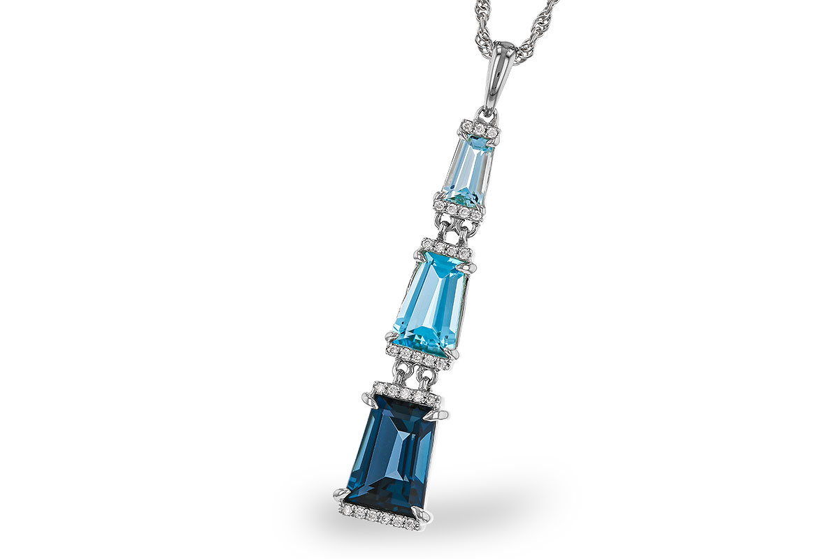 G283-86304: NECKLACE 2.60 TW BLUE TOPAZ 2.65 TGW