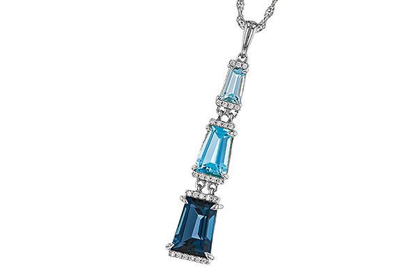 G283-86304: NECKLACE 2.60 TW BLUE TOPAZ 2.65 TGW