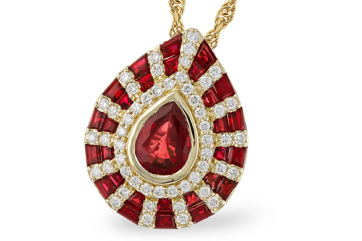 G283-86341: NECK 2.05 TW RUBY 2.29 TGW (7x5MM PS)