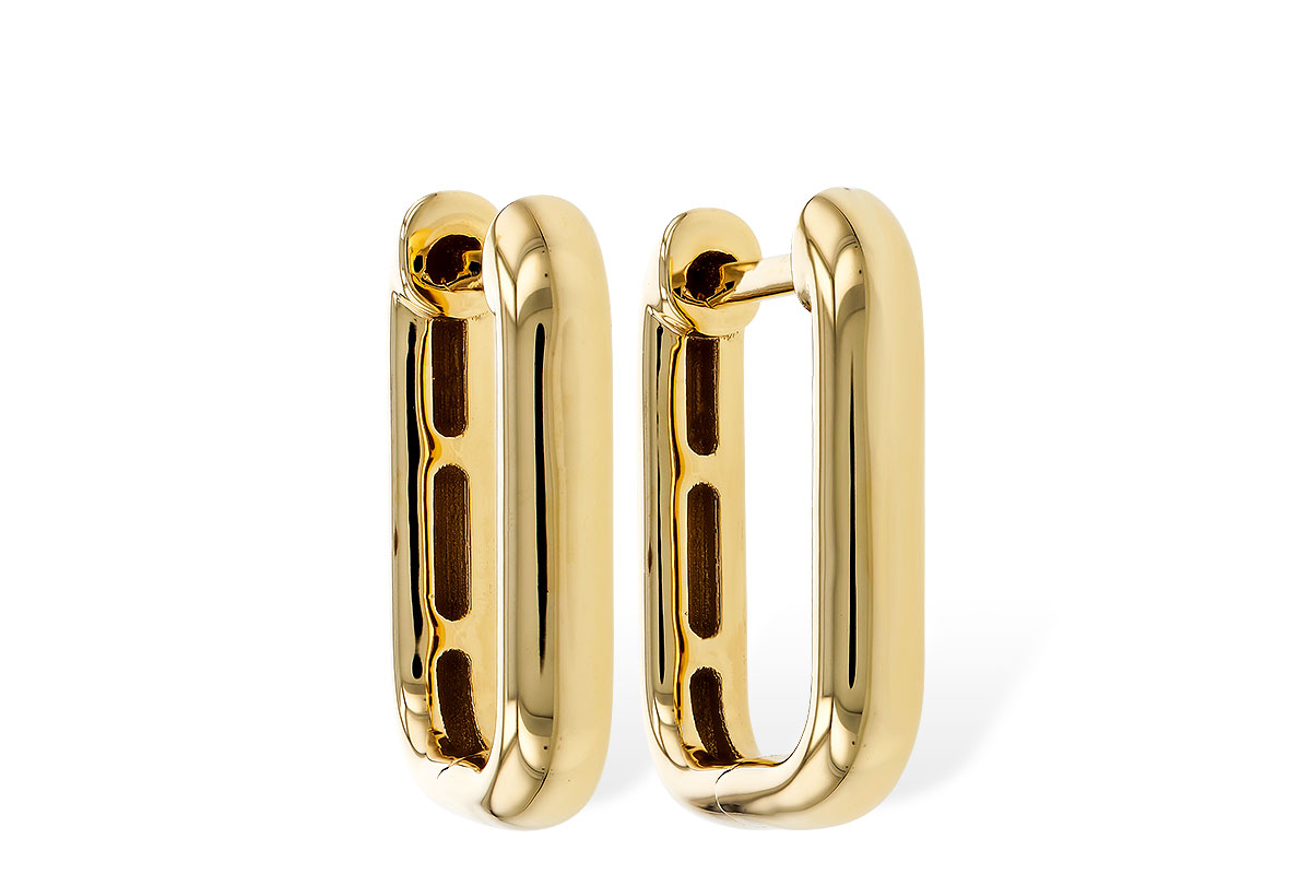 G283-89086: GOLD EARRINGS (15MM)