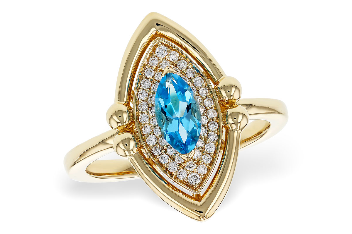 G283-90841: LDS RG .54 BLUE TOPAZ .70 TGW (8x4MM BT)