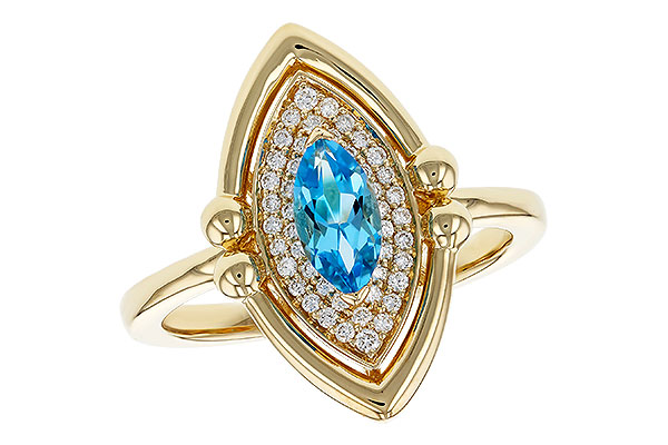 G283-90841: LDS RG .54 BLUE TOPAZ .70 TGW (8x4MM BT)