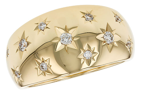 G284-73604: LDS DIA WEDDING RING .18 TW