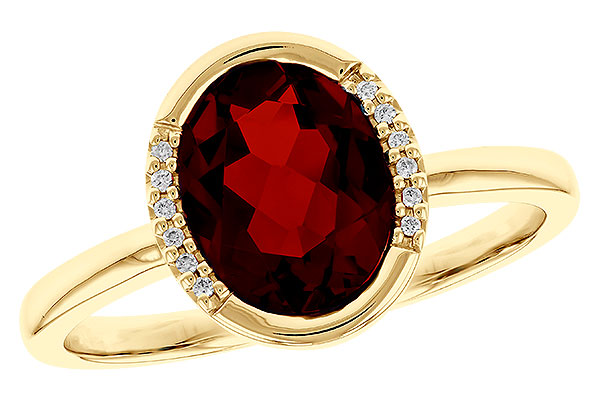 G284-74504: LDS RG 2.02 TW GARNET 2.05 TGW (9x7 GAR)