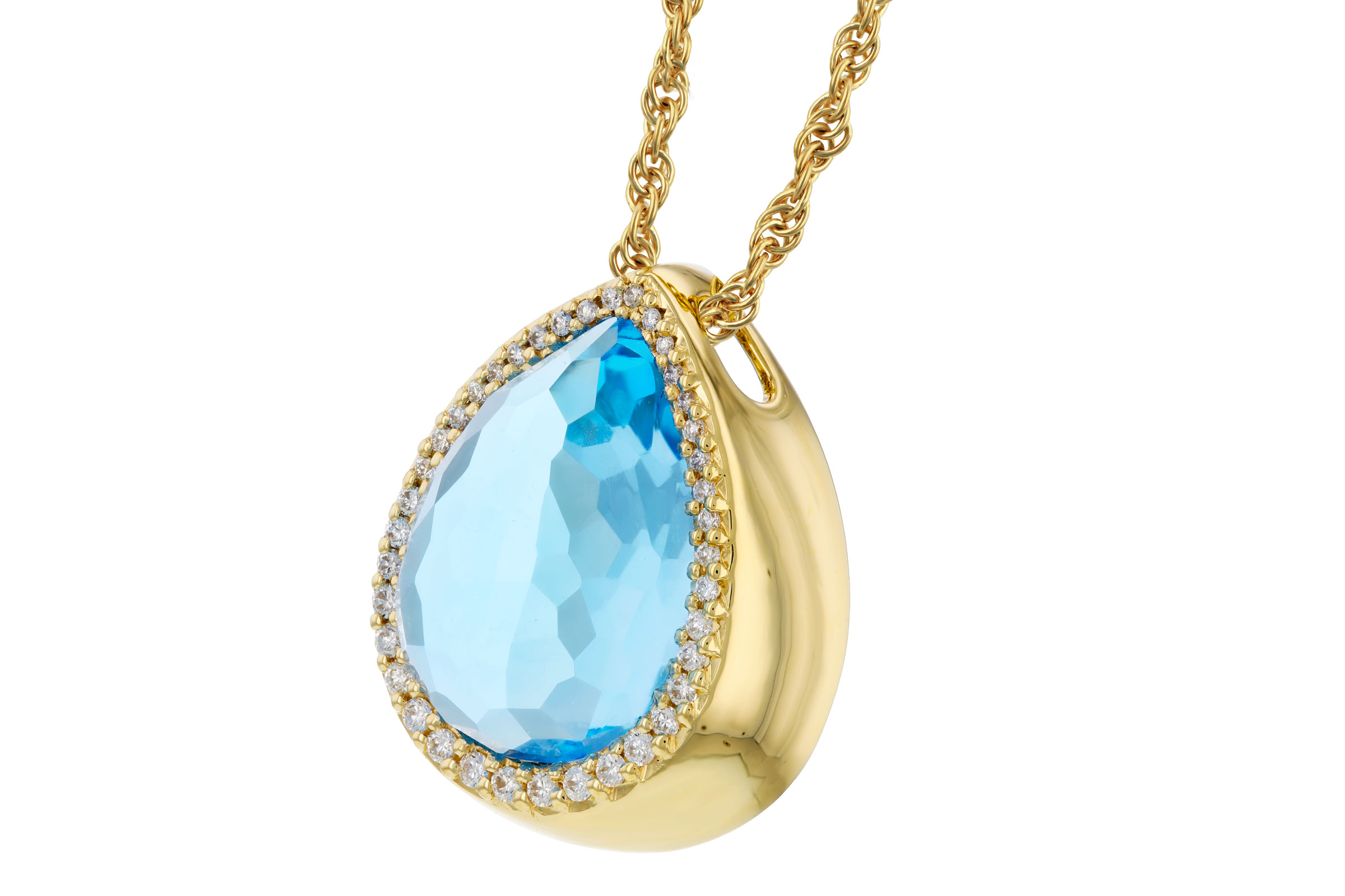 G284-74532: NECK 5.78 LONDON BLUE TOPAZ 5.92 TGW (14x10MM)