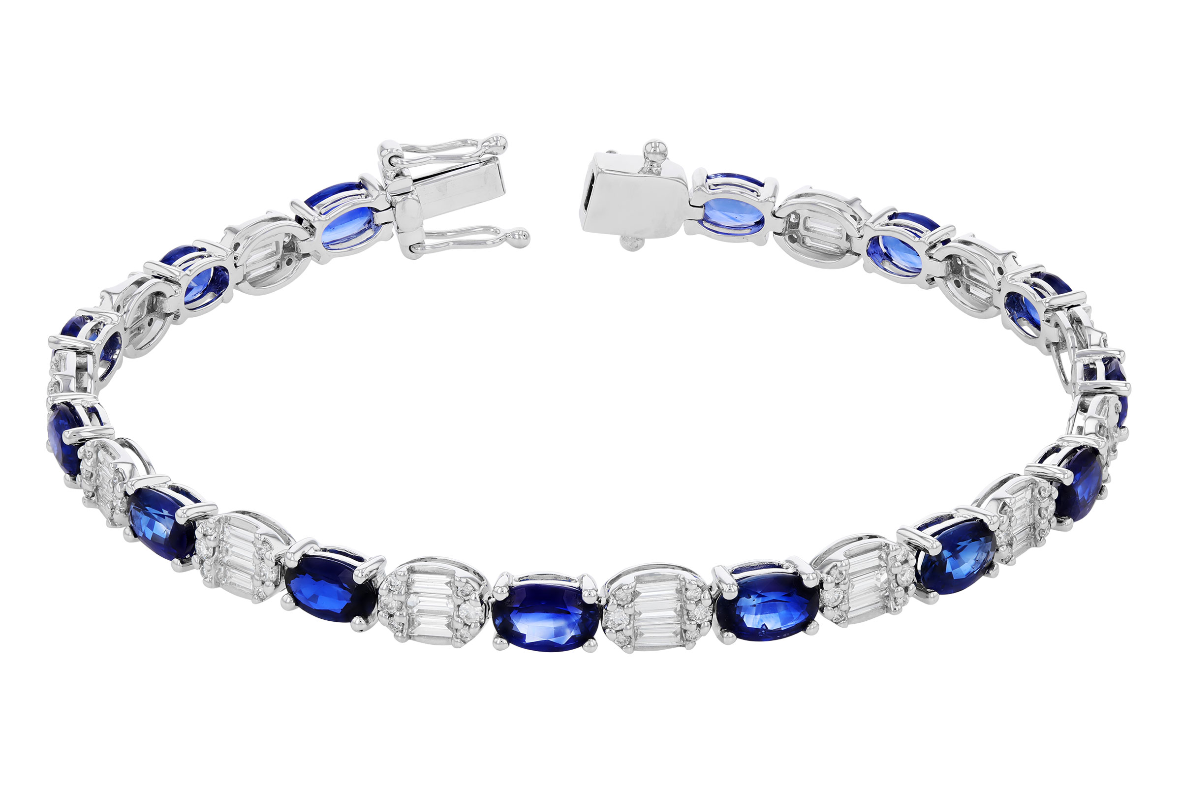 G284-74541: BRACELET 7.28 TW SAPPHIRE 8.98 TGW (7")