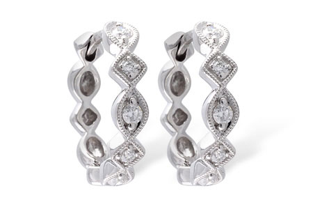 H010-19004: EARRINGS .22 TW