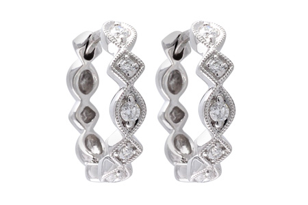 H010-19004: EARRINGS .22 TW