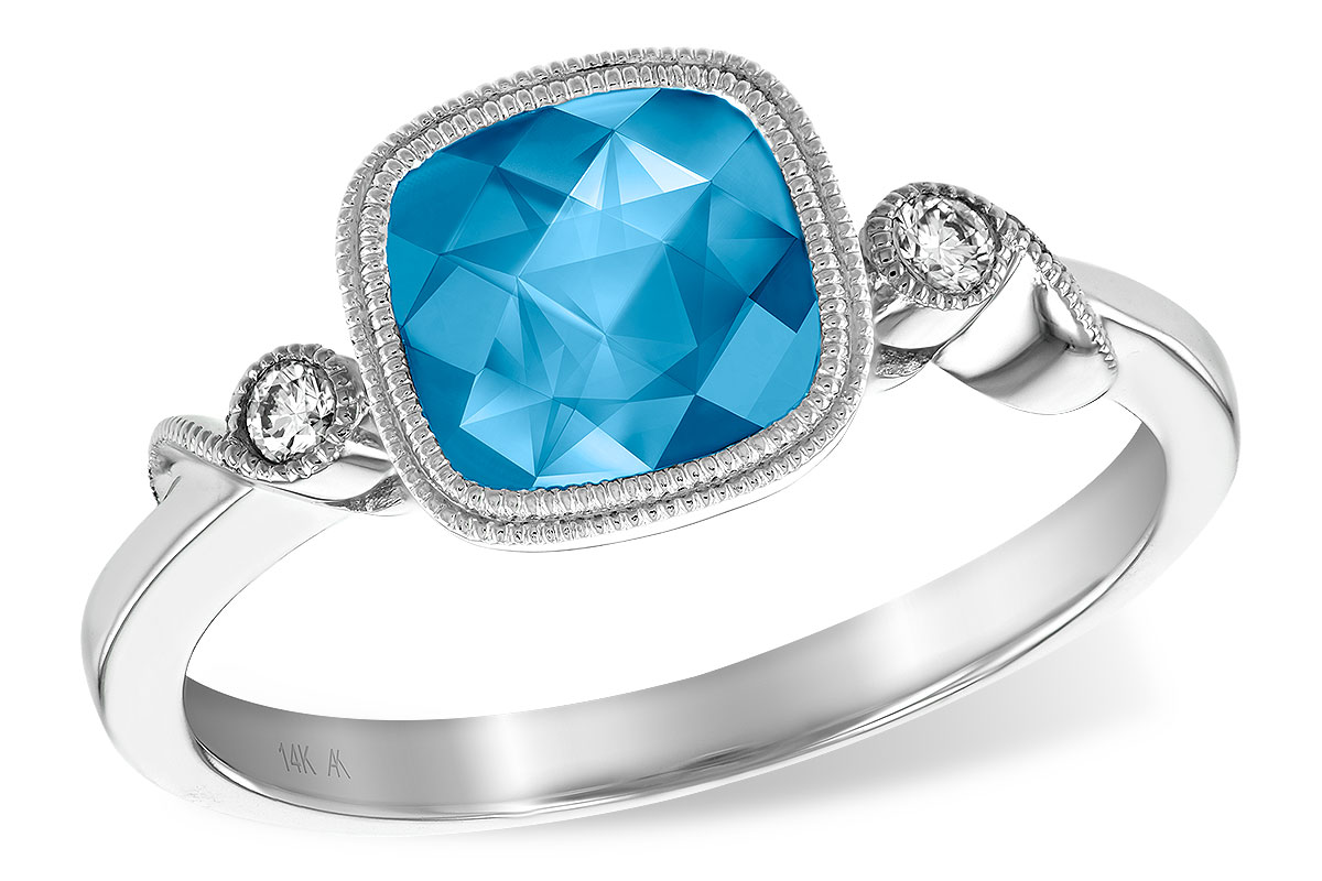 H195-70859: LDS RG 1.66 BLUE TOPAZ 1.71 TGW