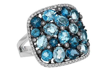 H196-59941: LDS RG 3.67 BLUE TOPAZ 3.94 TGW