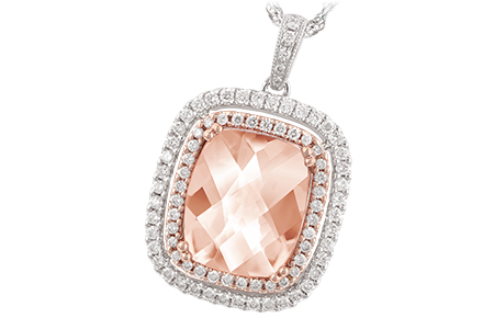 H197-49950: NECK 4.20 MORGANITE 4.66 TGW