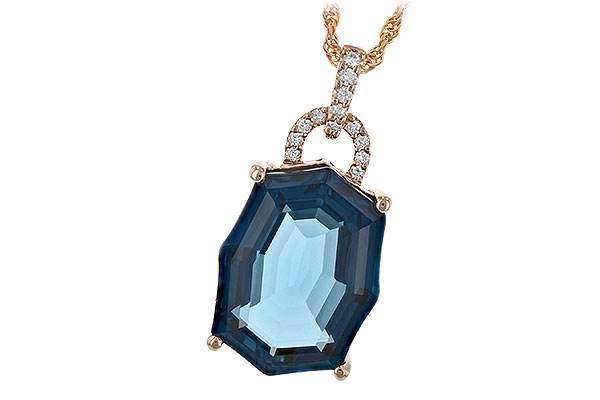 H198-45450: NECK 11.75 LONDON BLUE TOPAZ 11.85 TGW