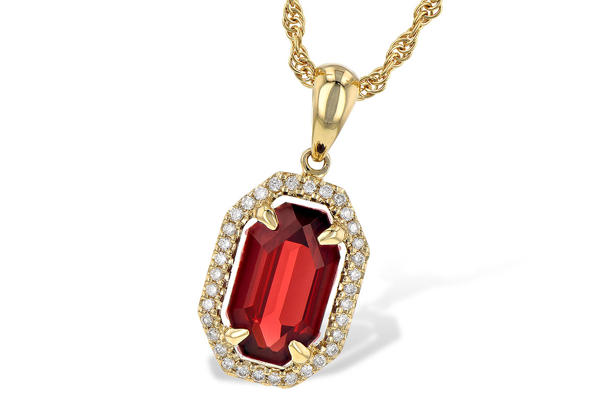 H199-33604: NECK 1.66 GARNET 1.75 TGW