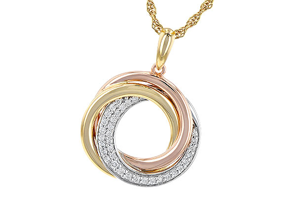 H199-34513: NECKLACE .15 TW