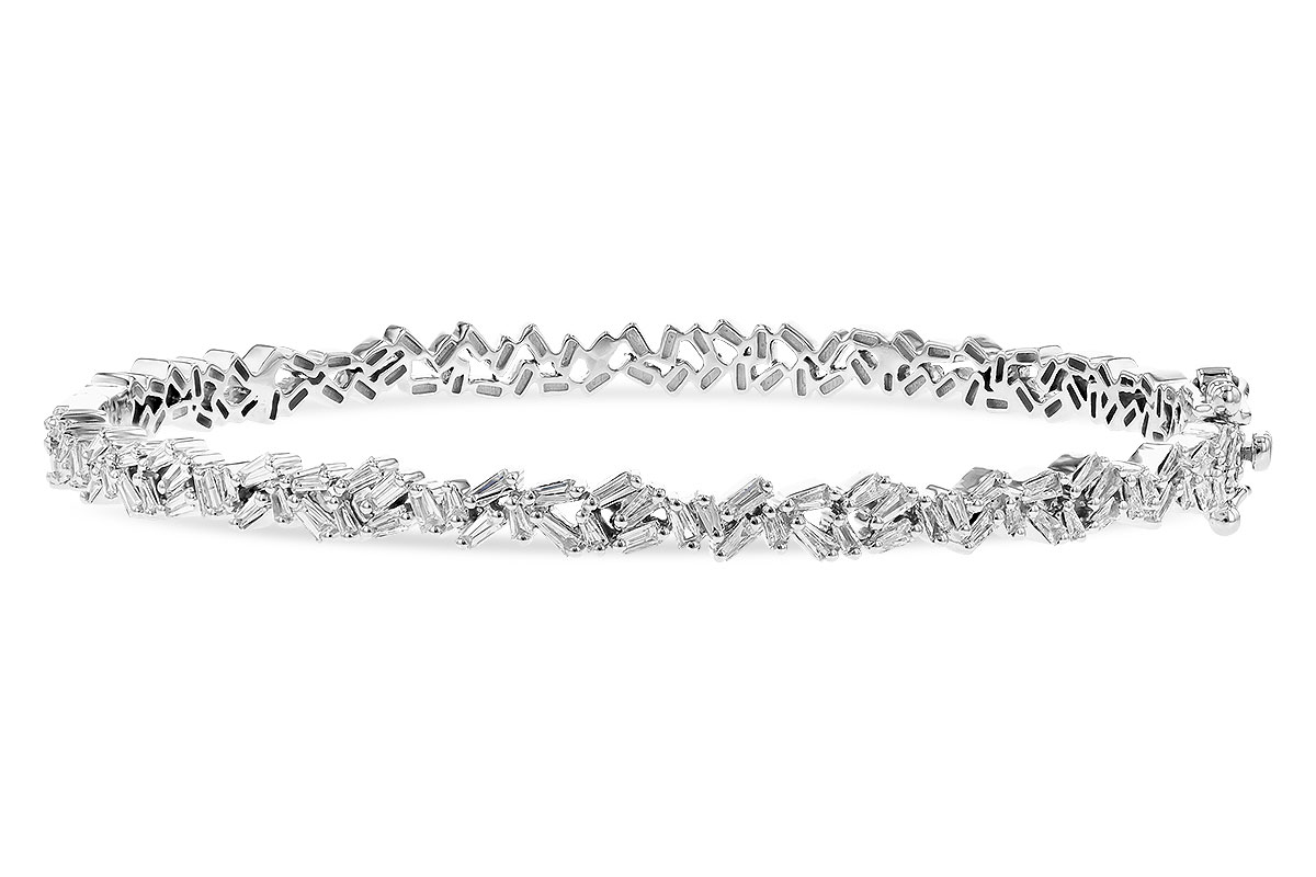 H282-01777: BANGLE .84 TW BAGUETTE DIAS
