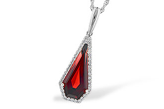 H282-02641: NECK 4.00 GARNET 4.17 TGW