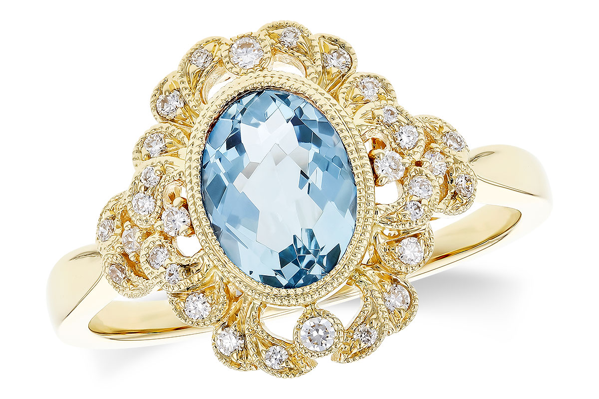 H282-93604: LDS RG .98 AQUA 1.14 TGW (8x6MM AQ)