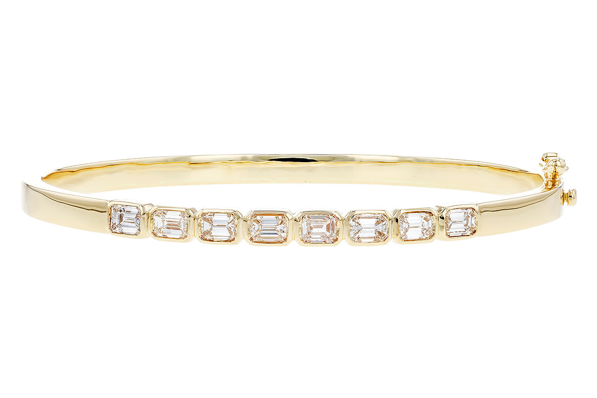 H282-94504: BANGLE 2.00 TW EMERALD CUTS