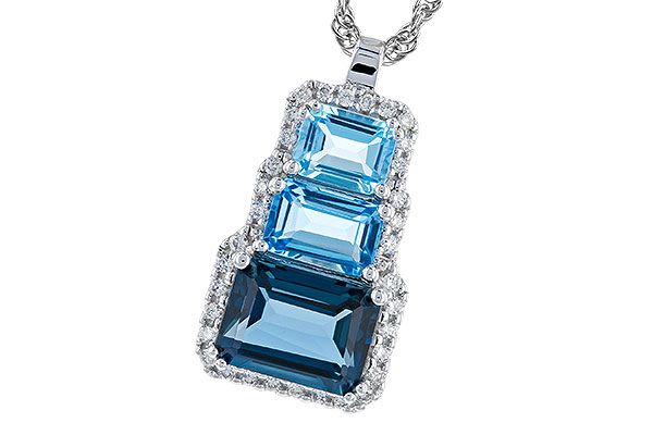 H282-94532: NECK 2.48 TW BLUE TOPAZ 2.64 TGW