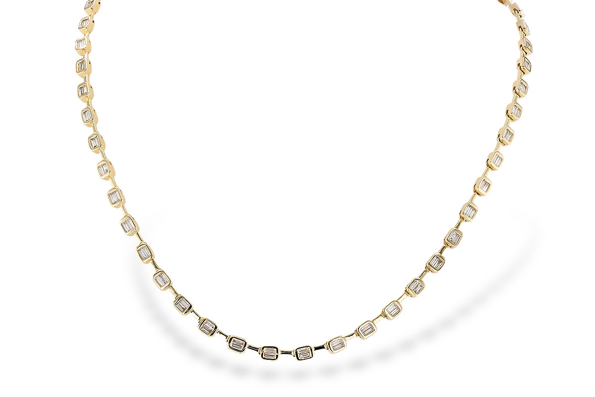 H282-96313: NECKLACE 2.05 TW BAGUETTES (17 INCHES)