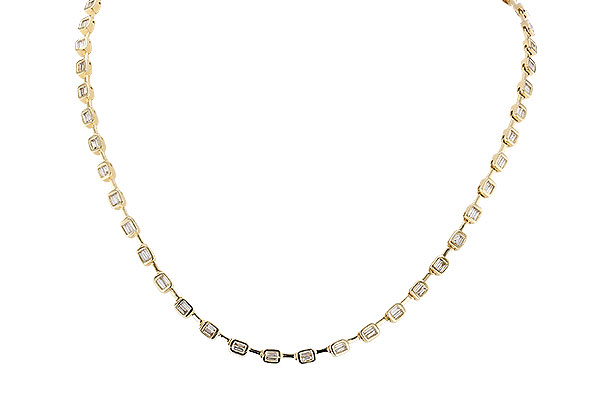 H282-96313: NECKLACE 2.05 TW BAGUETTES (17 INCHES)