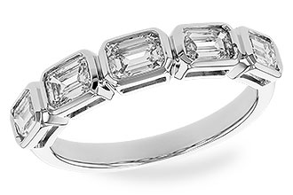 H282-96359: LDS DIA WED RG 1.20 TW EMERALD CUTS