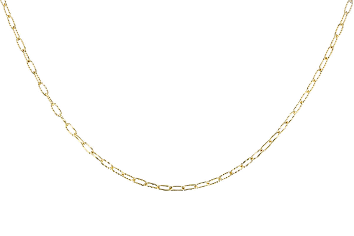 H282-97241: PAPERCLIP SM (18", 2.40MM, 14KT, LOBSTER CLASP)