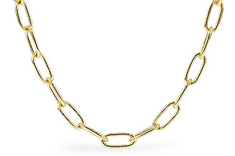 H282-97241: PAPERCLIP SM (18IN, 2.40MM, 14KT, LOBSTER CLASP)