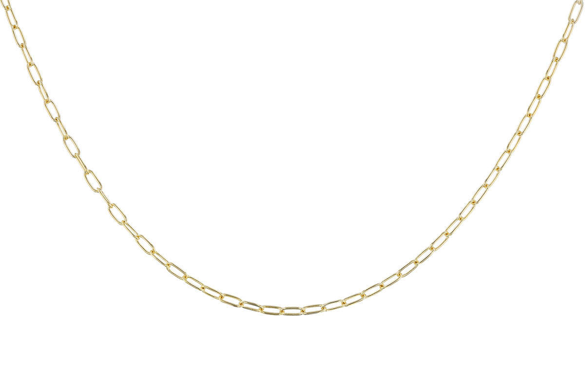 H282-97250: PAPERCLIP SM (24IN, 2.40MM, 14KT, LOBSTER CLASP)