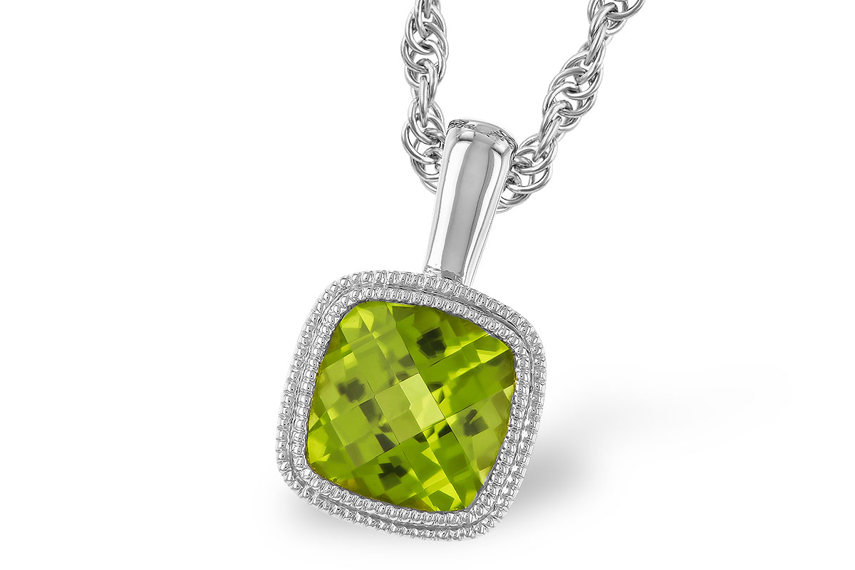 H282-97268: NECKLACE .95 CT PERIDOT