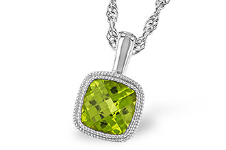 H282-97268: NECKLACE .95 CT PERIDOT