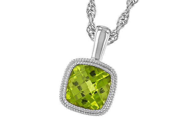 H282-97268: NECKLACE .95 CT PERIDOT