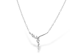 H282-98132: NECKLACE 1.22 TW FANCY CUT DIAMONDS (18")