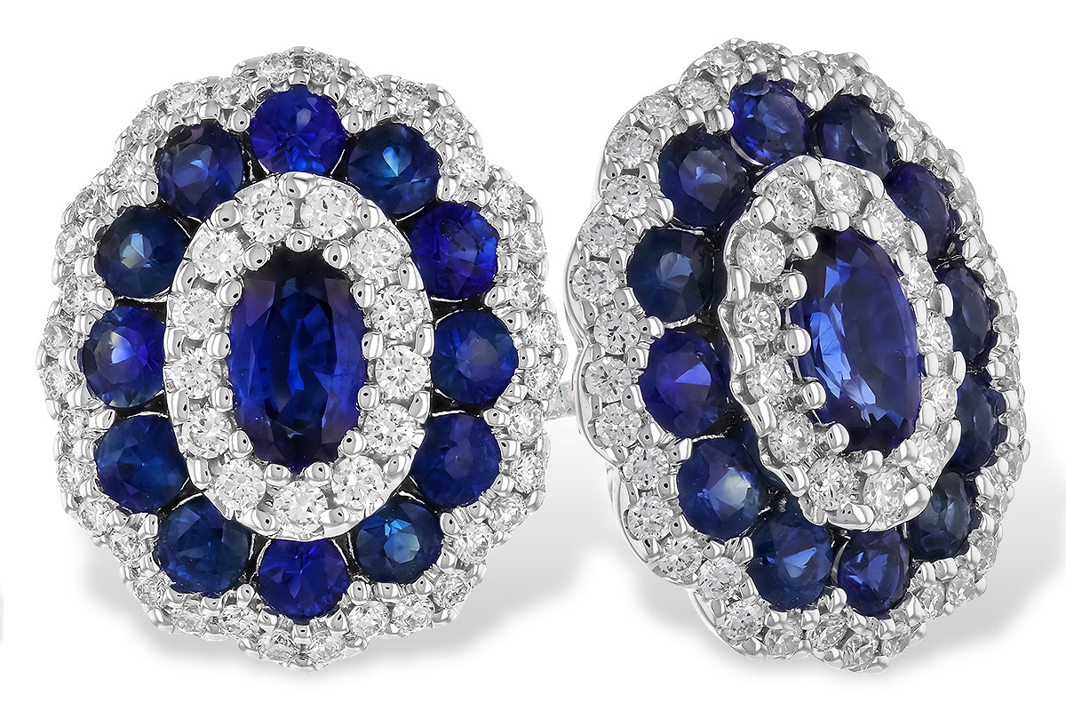H282-99986: EARR 1.77 TW SAPPHIRE 2.24 TGW (5x3MM SAPP)