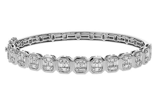 H283-82704: BANGLE .81 TW BAGUETTE 1.00 TW